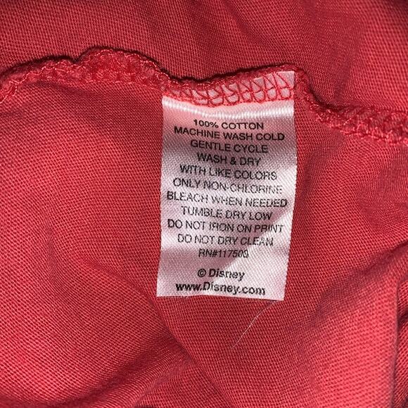 JUNK FOOD DISNEY Women’s Size XS Good Times Red Tie Front T Shirt Embroidered - Picture 14 of 15